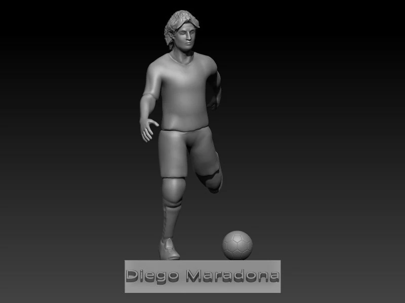 Diego maradona 3D Print Model .c4d .max .obj .3ds .fbx .stl .blend