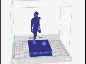 Diego maradona 3D-printmodel