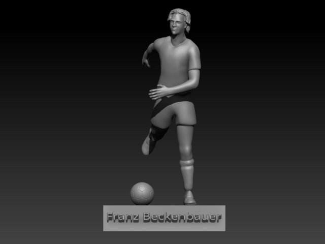 Franz beckenbauer 3D Baskı Modeli .c4d .max .obj .3ds .fbx .stl .blend 