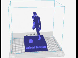 Gabriel batistuta Model Cetak 3D
