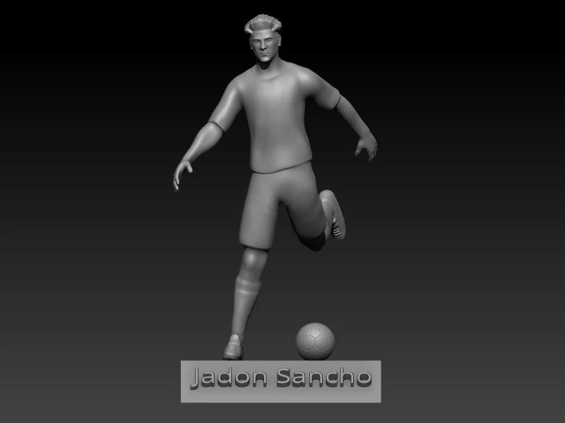 Jadon sancho 3D Print Model .c4d .max .obj .3ds .fbx .stl .blend 
