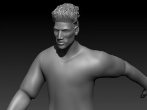 Kingsley koman 3Dプリントモデル