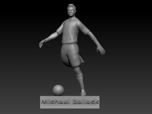 Micheal ballack 3D Принт Модель