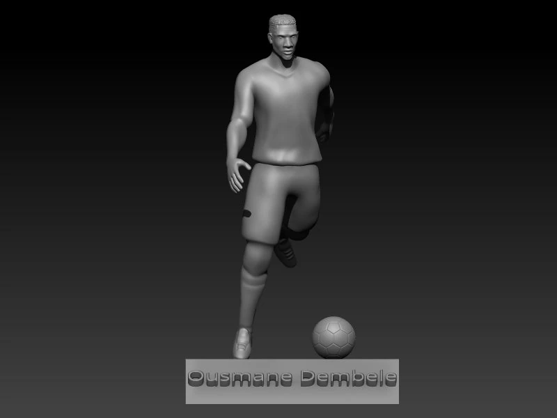 Ousmane dembele 3D Print Model .c4d .max .obj .3ds .fbx .stl .blend 