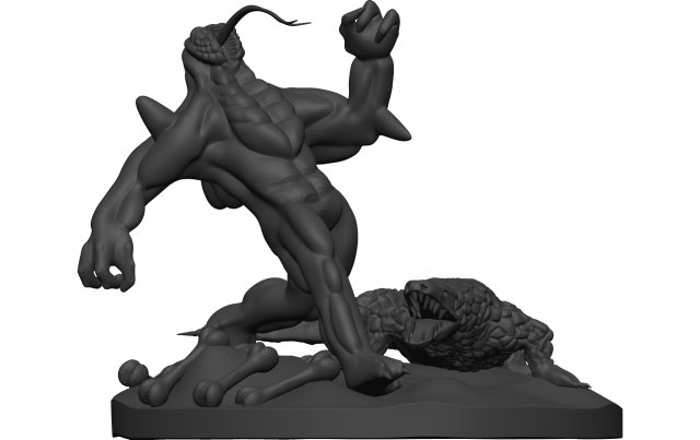 Monster 3D प्रिंट मॉडल .c4d .max .obj .3ds .fbx .stl .blend