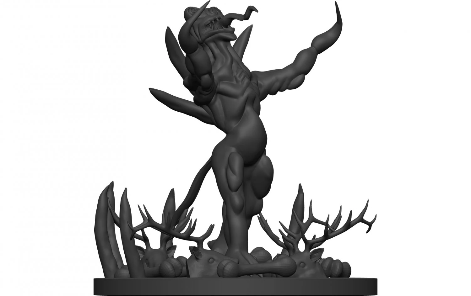 Monster 3D Print Model .c4d .max .obj .3ds .fbx .stl .blend