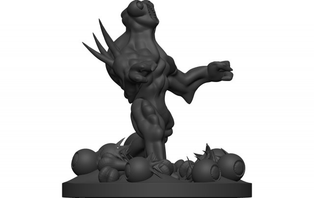 Monster Model Cetak 3D .c4d .max .obj .3ds .fbx .stl .blend 