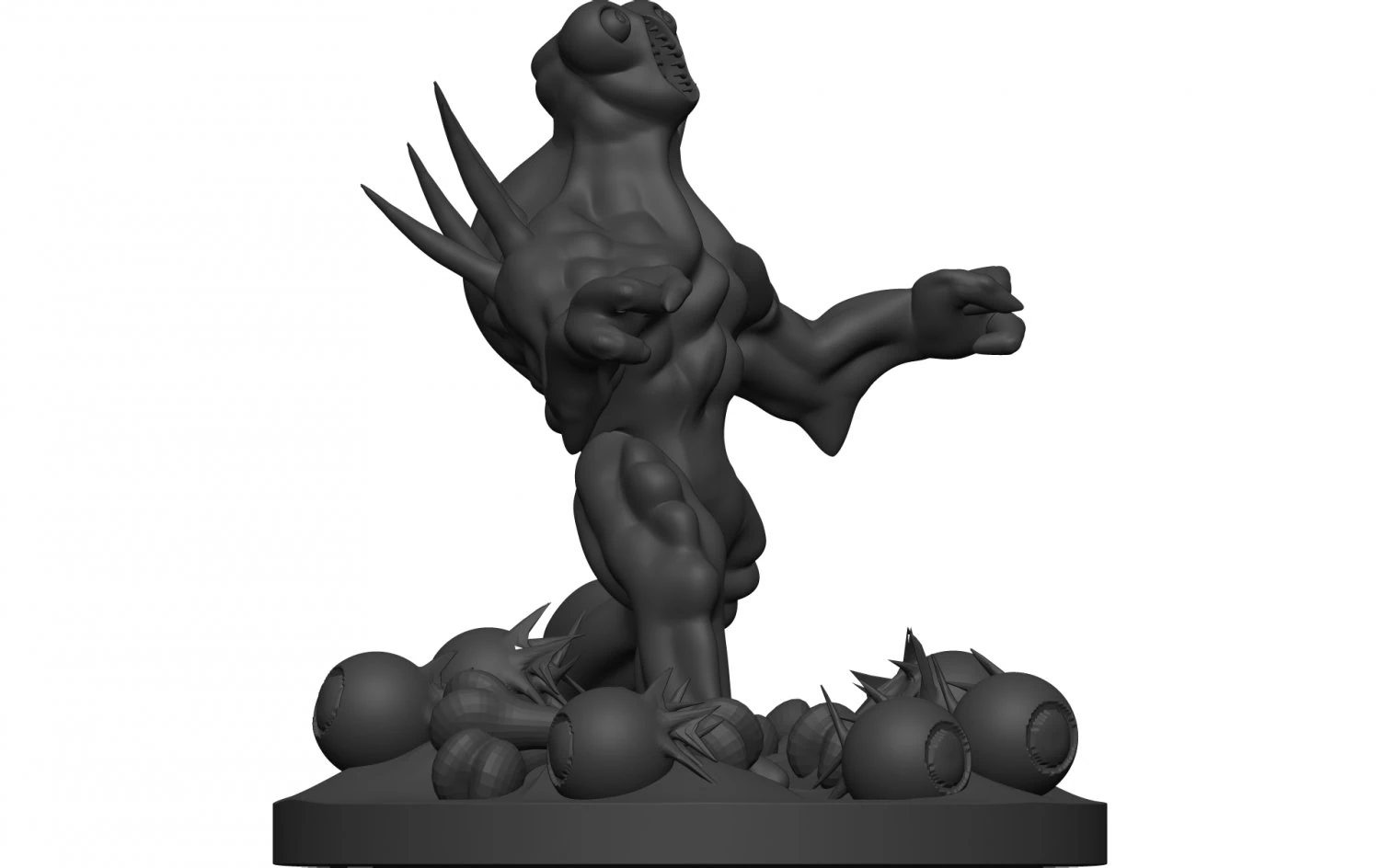 Monster 3D Print Model .c4d .max .obj .3ds .fbx .stl .blend 