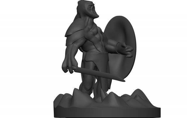 Monster Modelo de Impressão 3D .c4d .max .obj .3ds .fbx .stl .blend 