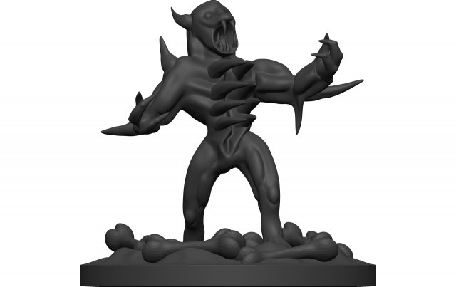 Monster Modelo de Impressão 3D .c4d .max .obj .3ds .fbx .stl .blend 