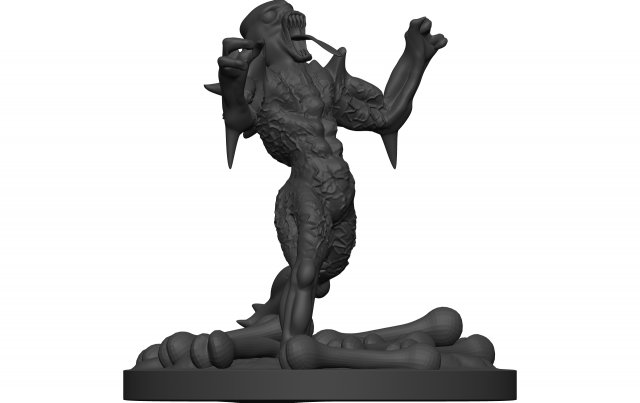 Monster 3D-printmodel .c4d .max .obj .3ds .fbx .stl .blend 