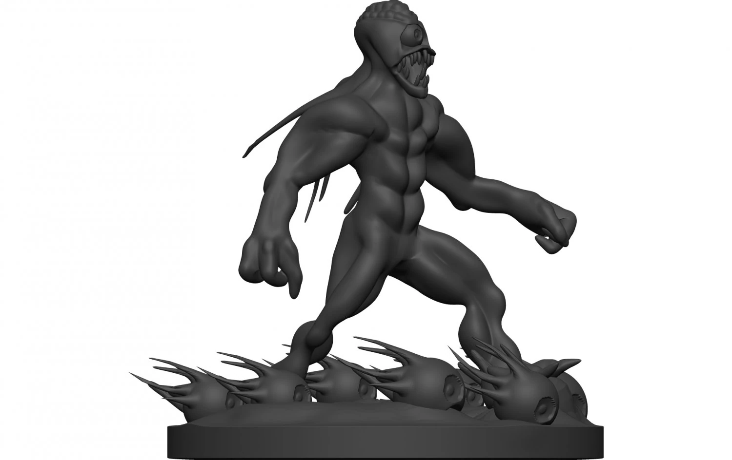 Monster 3D Print Model .c4d .max .obj .3ds .fbx .stl .blend