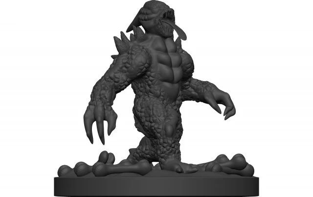 Monstro Modelo de Impressão 3D .c4d .max .obj .3ds .fbx .stl .blend 