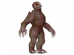 Mutant monster Low-poly 3D model - TurboSquid 2105295