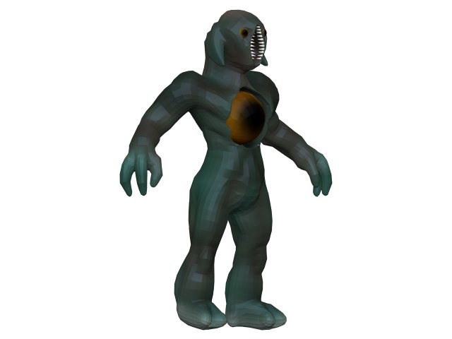 Monster 3D-Modell .c4d .max .obj .3ds .fbx .stl .blend 