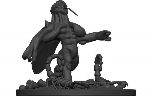 Monster 3D Принт Модель .c4d .max .obj .3ds .fbx .stl .blend 
