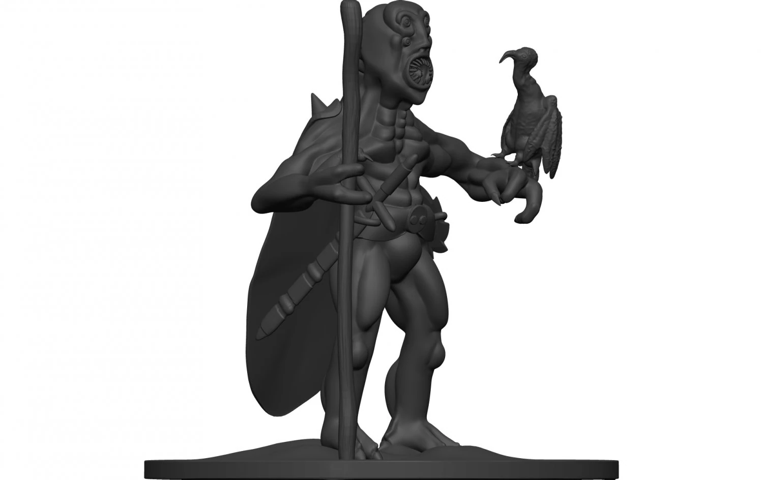 Monster 3D Print Model .c4d .max .obj .3ds .fbx .stl .blend 