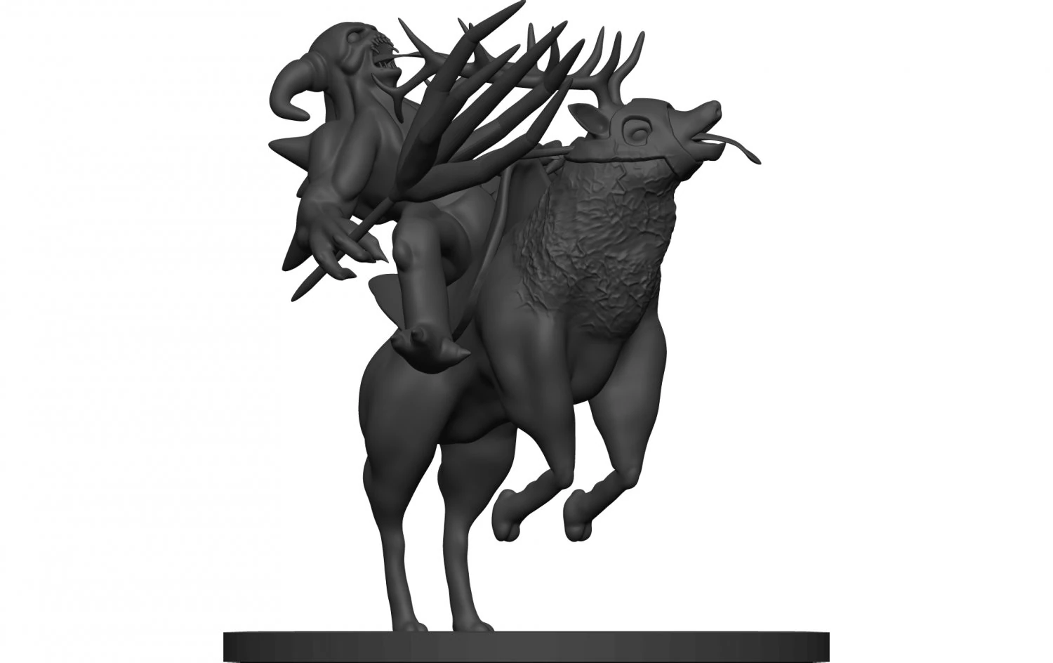Monster 3D Print Model .c4d .max .obj .3ds .fbx .stl .blend