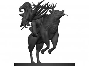 Monstro Modelo de Impressão 3D