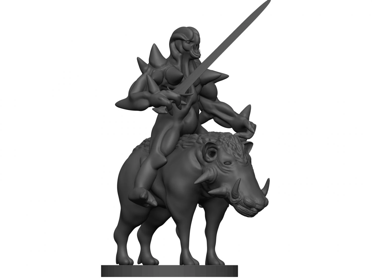 Monster 3D Print Model .c4d .max .obj .3ds .fbx .stl .blend 
