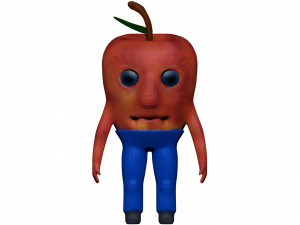 Cartoon Apple Model 3D