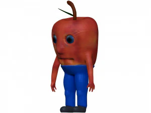 Cartoon Apple 3D Model
