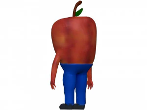 Cartoon Apple 3D Model