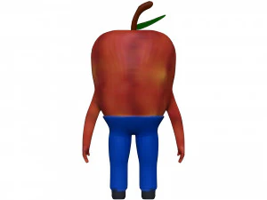 Cartoon Apple 3D Model