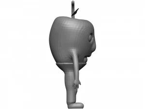 Cartoon Apple 3D Model