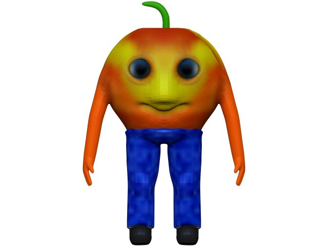 Cartoon Apricot 3D Model .c4d .max .obj .3ds .fbx .stl .blend 