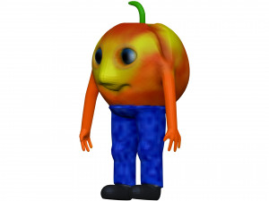 Cartoon Apricot 3D Model