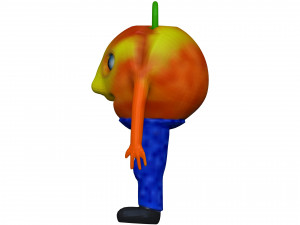 Cartoon Apricot 3D Model