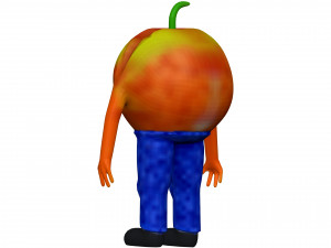 Cartoon Apricot 3D Model