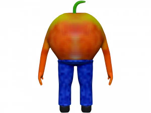 Cartoon Apricot 3D Model