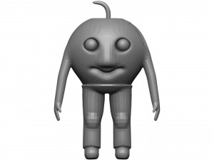 Cartoon Apricot 3D Model