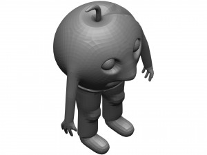 Cartoon Apricot 3D Model