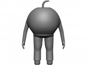 Cartoon Apricot 3D Model