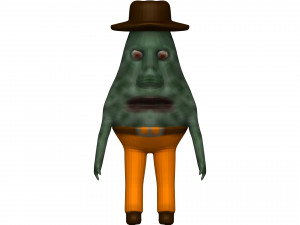 Cartoon Avokado 3D Model