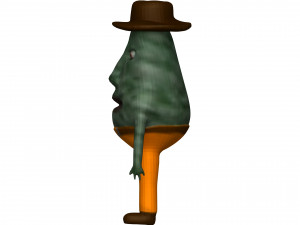 Cartoon Avokado 3D Модель