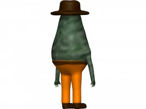 Cartoon Avokado 3D Model