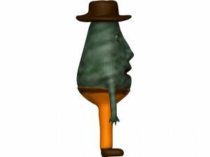 Cartoon Avokado 3D Модель