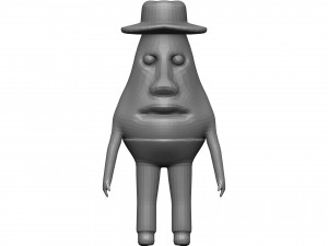 Cartoon Avokado 3D Модель