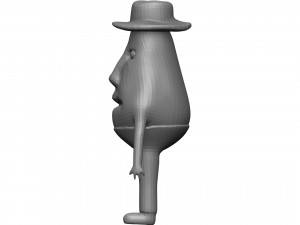 Cartoon Avokado 3D Модель