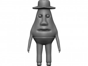 Cartoon Avokado 3D Модель