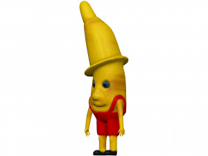Cartoon Banana 3D Model