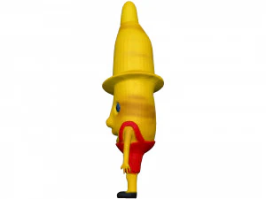 Cartoon Banana 3D Model