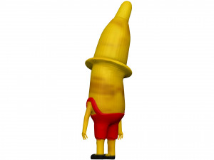 Cartoon Banana 3D Model