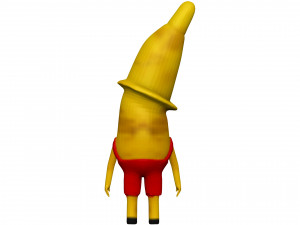 Cartoon Banana 3D Model