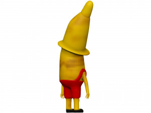 Cartoon Banana 3D Model