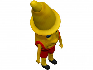 Cartoon Banana 3D Model